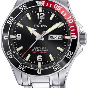 Festina Herrklocka F20478-5 Svart/Stål Ø42.3 mm