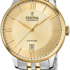 Festina Herrklocka F20483-1 Dress Gulguldstonad/Gulguldtonat stål