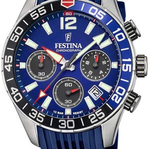 Festina Herrklocka F20517-1 Blå/Gummi Ø44 mm