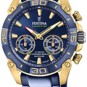 Festina Herrklocka F20547-1 Chrono Bike Blå/Stål Ø45.5 mm