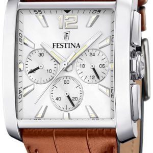 Festina Herrklocka F20636-1 Timeless Silverfärgad/Läder