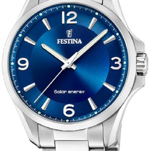 Festina Herrklocka F20656-2 Classic Blå/Stål Ø41.5 mm