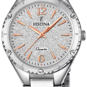 Festina Mademoiselle Damklocka F16921-3 Silverfärgad/Stål Ø33.5 mm