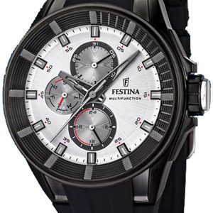 Festina Multifunction Herrklocka F20341-1 Vit/Gummi Ø44.5 mm