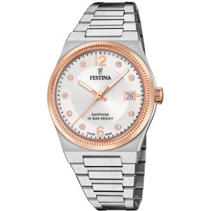 Festina Swiss Made Sapphire Lady F20037/1 - Dam - 35 mm - Analogt - Quartz - Safirglas