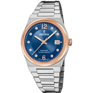 Festina Swiss Made Sapphire Lady F20037/2 - Dam - 35 mm - Analogt - Quartz - Safirglas