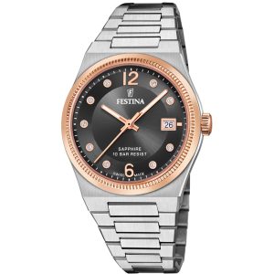 Festina Swiss Made Sapphire Lady F20037/3 - Dam - 35 mm - Analogt - Quartz - Safirglas