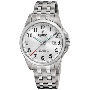 Festina Titanium F20696/1 - Unisex - 41 mm - Analogt - Quartz - Mineralglas