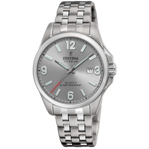 Festina Titanium F20696/2 - Unisex - 41 mm - Analogt - Quartz - Mineralglas