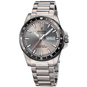 Festina Titanium F20698/1 - Herr - 43 mm - Analogt - Quartz - Mineralglas