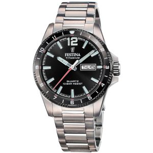 Festina Titanium F20698/4 - Herr - 43 mm - Analogt - Quartz - Mineralglas