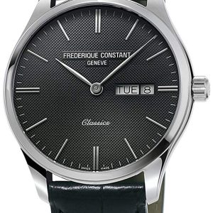 Frederique Constant Herrklocka FC-225GT5B6 Classics Grå/Läder Ø40