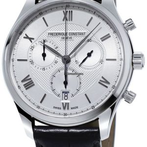 Frederique Constant Herrklocka FC-292MS5B6 Classics Vit/Läder Ø40 mm