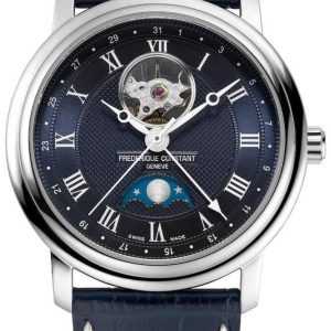 Frederique Constant Herrklocka FC-335MCNW4P26 Classics Blå/Läder