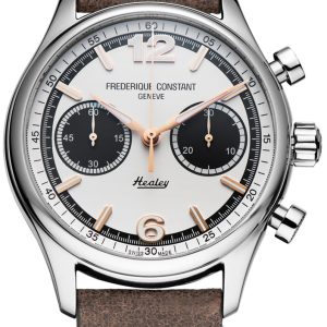 Frederique Constant Herrklocka FC-397HWB5B6 Vintage Rally Vit/Läder