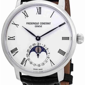 Frederique Constant Herrklocka FC-705WR4S6 Manufacture Vit/Läder