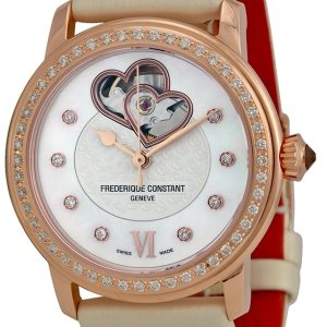 Frederique Constant Ladies Automatic Damklocka FC-310WHF2PD4 Textil