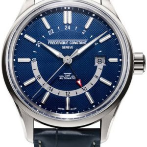 Frederique Constant Yacht Timer Herrklocka FC-350NT4H6 Blå/Läder