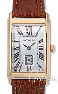 Hamilton Damklocka H11451554 Ardmore Vit/Läder 28x19 mm