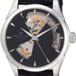 Hamilton Damklocka H32215730 Jazzmaster Svart/Läder Ø36 mm