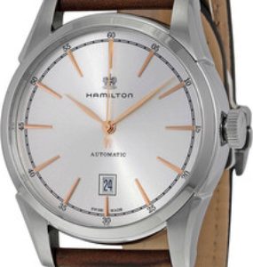 Hamilton Damklocka H32315891 Jazzmaster Silverfärgad/Läder Ø34 mm