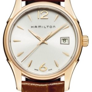 Hamilton Damklocka H32341515 American Classic Jazzmaster Vit/Läder