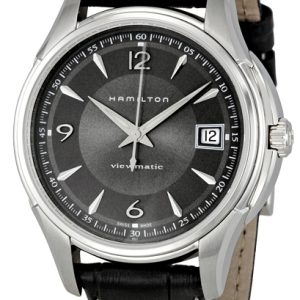 Hamilton Damklocka H32455785 Svart/Läder Ø37 mm