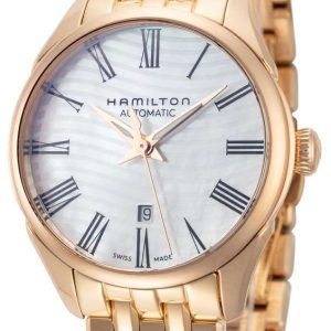 Hamilton Damklocka H42245191 Jazzmaster Vit/Roséguldstonat stål