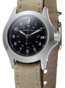 Hamilton Damklocka H64211333 Khaki Svart/Stål Ø27 mm