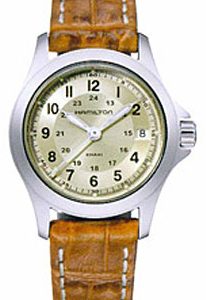 Hamilton Damklocka H64251523 Khaki Beige/Läder Ø27 mm