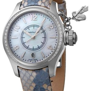 Hamilton Damklocka H77311915 Khaki Vit/Läder Ø37 mm