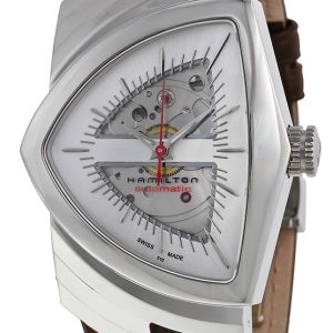 Hamilton H24515551 American Classic Ventura Silverfärgad/Läder Ø38