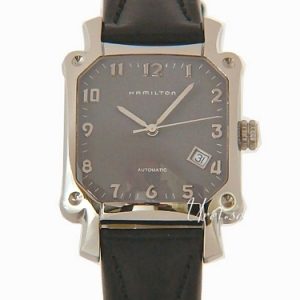 Hamilton Herrklocka H19415783 Khaki Field Grå/Läder 38x38 mm