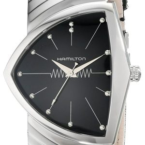 Hamilton Herrklocka H24491732 American Classic Ventura Svart/Läder