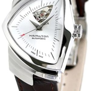 Hamilton Herrklocka H24515552 Ventura Silverfärgad/Läder