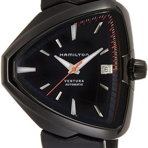 Hamilton Herrklocka H24585731 American Classic Ventura Svart/Läder