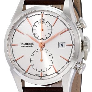 Hamilton Herrklocka H32416581 Spirit Of Liberty Silverfärgad/Läder