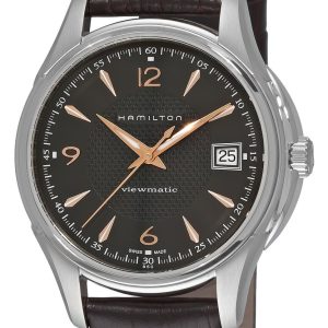 Hamilton Herrklocka H32455585 Svart/Läder Ø37 mm