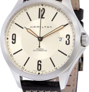 Hamilton Herrklocka H32565521 Jazzmaster Grå/Läder Ø40 mm