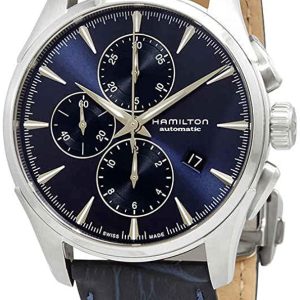 Hamilton Herrklocka H32586641 Jazzmaster Blå/Läder Ø42 mm