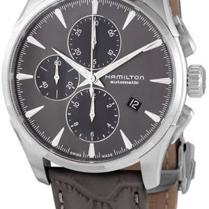 Hamilton Herrklocka H32586881 Jazzmaster Grå/Läder Ø42 mm