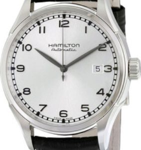 Hamilton Herrklocka H32612551 Jazzmaster Silverfärgad/Läder Ø42 mm