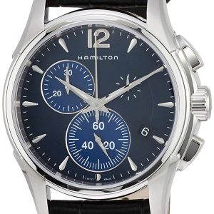 Hamilton Herrklocka H32612741 Blå/Läder Ø42 mm