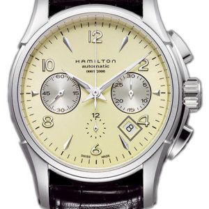 Hamilton Herrklocka H32656725 Beige/Läder Ø42 mm