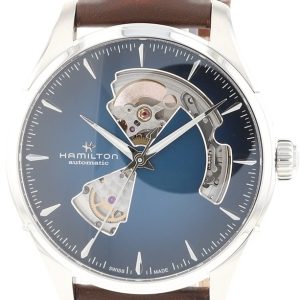 Hamilton Herrklocka H32675540 American Classic Jazzmaster Blå/Läder