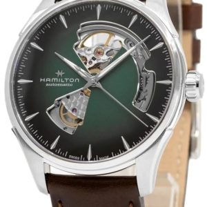 Hamilton Herrklocka H32675560 Jazzmaster Grön/Läder Ø40 mm