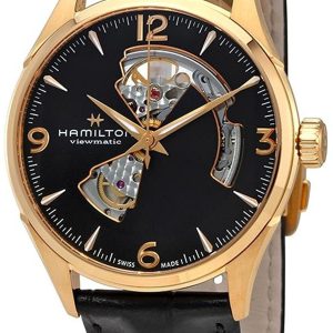 Hamilton Herrklocka H32735731 Jazzmaster Svart/Läder Ø42 mm