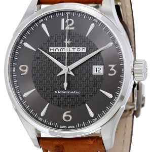 Hamilton Herrklocka H32755851 American Classic Jazzmaster Grå/Läder