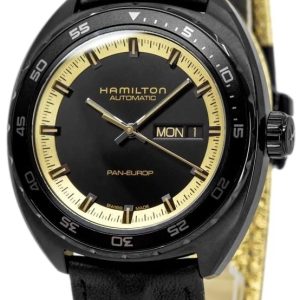 Hamilton Herrklocka H35425730 American Classic Svart/Läder Ø42 mm