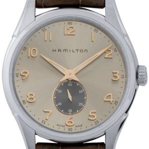 Hamilton Herrklocka H38411580 Jazzmaster Grå/Läder Ø40 mm